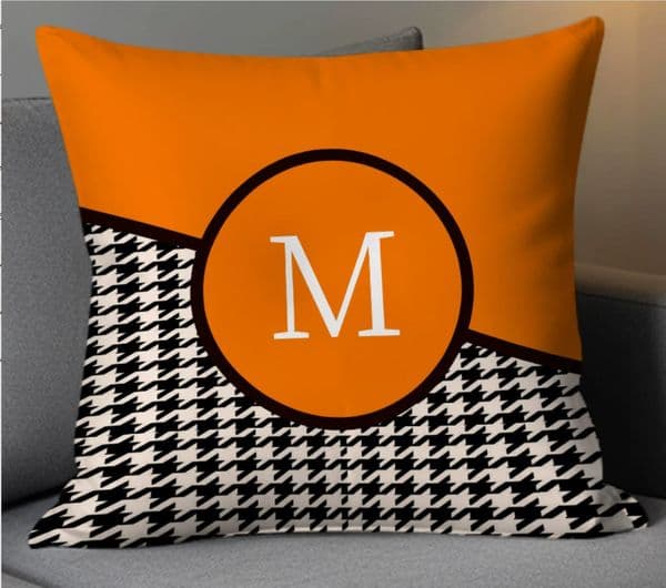 Orange Throw Pillow Cover Soft Decorative Square Cushion Case Lumbar Back Support for Sofa Living Room Bedroom Car