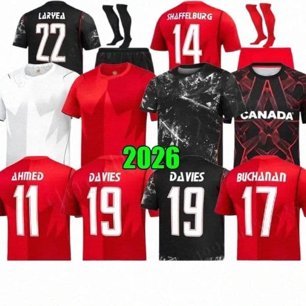 2026 World Cup Canada Soccer Jerseys national team 26 27 DAVIES JDAVID LARIN UGBO CAVALLINI MILLAR EUSTAQUIO FRASER Fan player version q9QN#