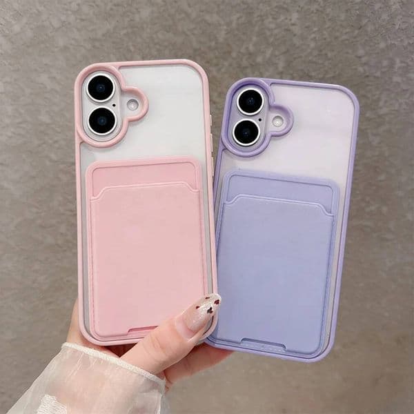 Luxury Candy Card Bag Wallet Phone Case For iPhone 17 16 15 14 13 12 11 Pro Max XS XR X 7 8 Plus Shockproof Bumper Cases Cover ddmythur