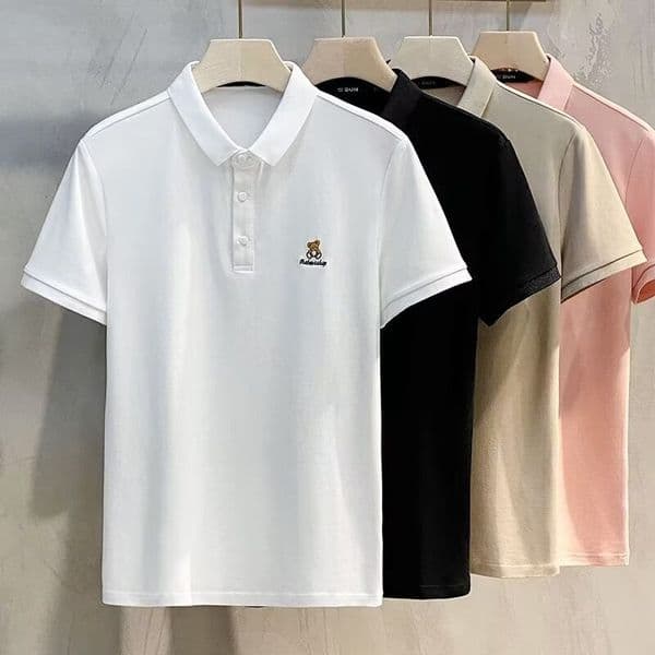 Luxury Brand Designer Men's Summer Lightweight Cotton Stretch Casual Collar Short-sleeved Business Men's Clothing Shirt Trendy Slim-fit Trend Brand