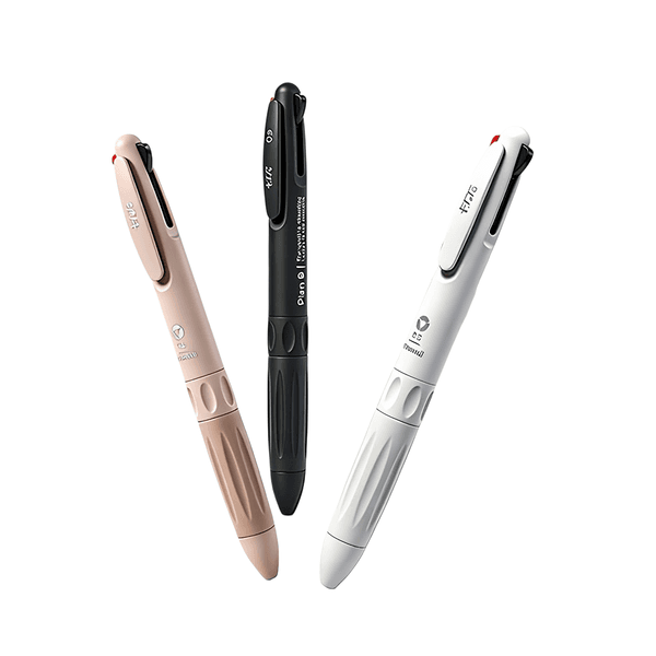 3-color ballpoint pen, 0.5mm CS double-tip retractable multi-color pen, featuring black, red, and blue quick-drying color series 3-in-1 pen ballpoint pens bulk/roller ball pen