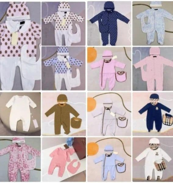 Baby Romper Dress Clothes Jumpsuit Baby Girl Designer Newborn Clothing Sets Letter Costume Overalls Clothes Jumpsuit Kids Bodysuit Clothes