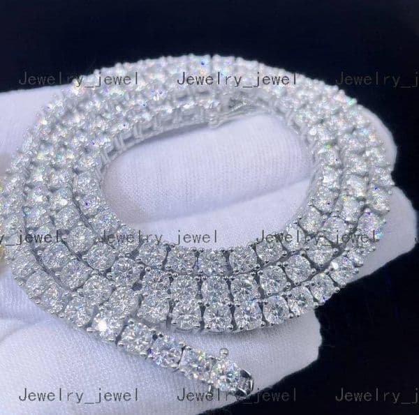 MaiYi Luxury 3mm 4mm 5mm VVS Lab Diamond Chain Jewelry Tennis Necklace for Valentines Day Gift Ideas 2026