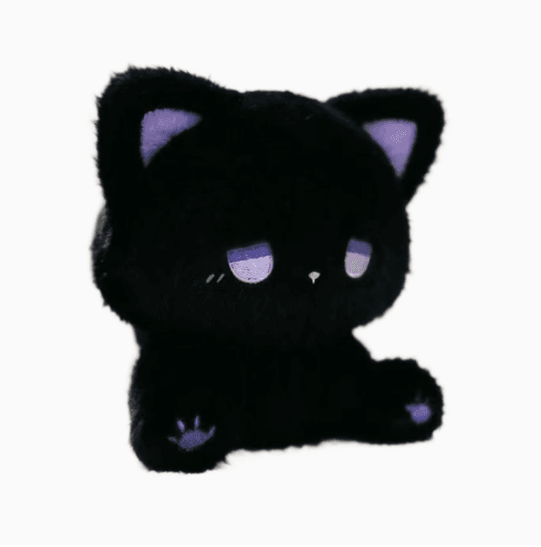Cute Emo Cat Plush Toy Cartoon Kitten Doll Stuffed Animal Gift for Kids