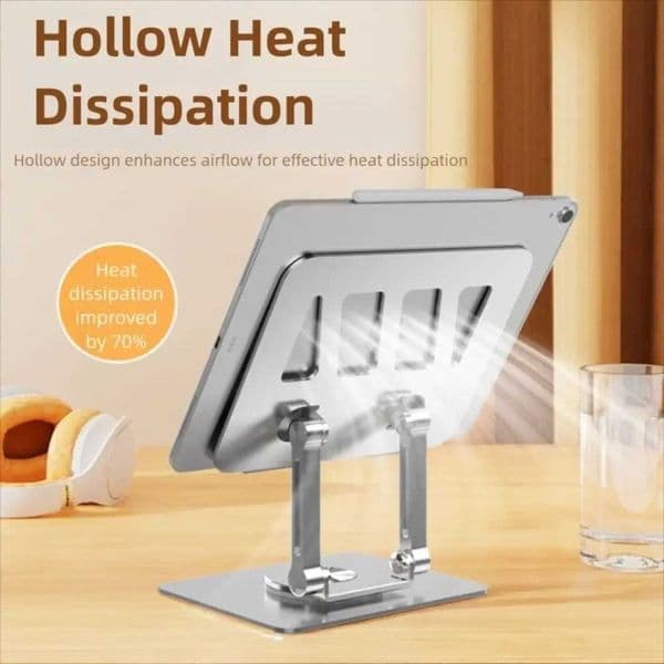 New 360 Rotatable Tablet Stand Adjustable Metal Tablet Holder Foldable Portable Laptop Bracket for 10-13 inch Laptop Tablet S26420