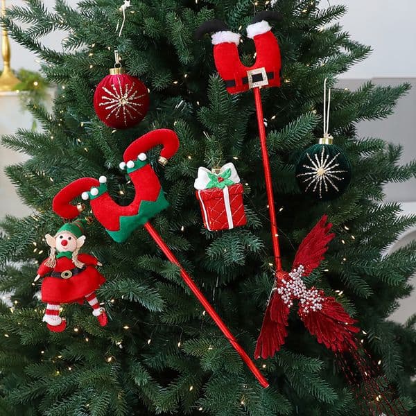 New Christmas Grinch Elf Leg Picks Christmas Tree Ornaments Decorations Hot Sale Wholesale