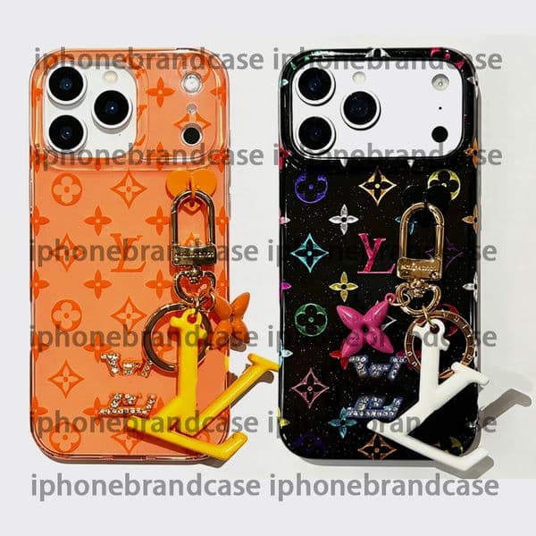 Designer Case 17 Pro Max Phone Case Bling Glitter Crystal Chain iPhone Case with for 16 ProMax Cases Apple 15 14 13 Cell Phone Cases Leather Mobile Cover Accessories