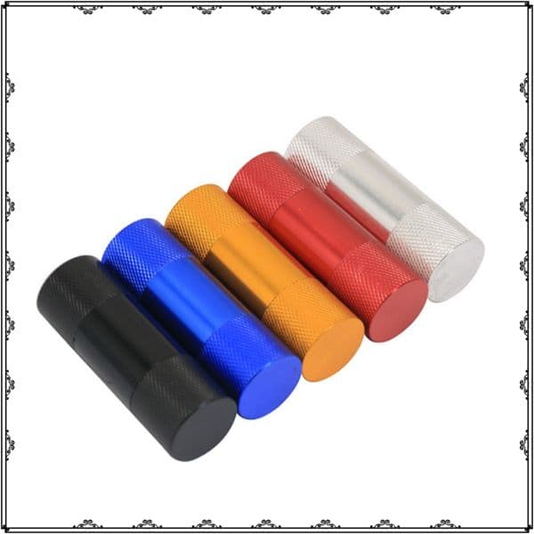 Portable colorful mini Aluminum Pollen Press Presser Compressor Metal Smoking Accessories Tool Herb Cream Whipper Tobacco herb Grinder Dry Herbal Vaporizer
