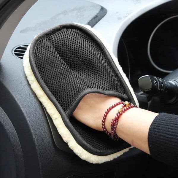 Styling Thicken Wool Soft Car Washing Gloves Cleaning Brush Motorcycle Washer Care Products car Universal ddmythur