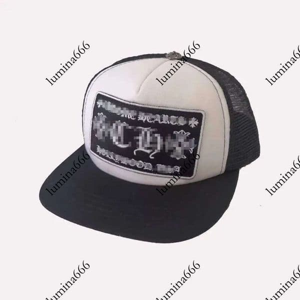 chrome Hat Designer Chromed Embroidered Luxury Cross Caps High Quality Brand Trucker Black Male Female Fashion Luxe Classic cross Baseball Chrome Cap ac4 no box