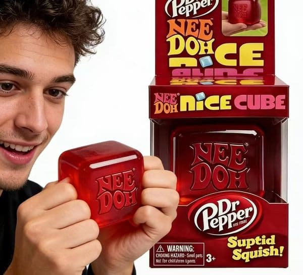 New Schylling Needoh Nice Sensory Squeezing Toy Cube For Stress Relief And Fingertip Release Toy For Pinching And Playing Free Fast Shipping-Y