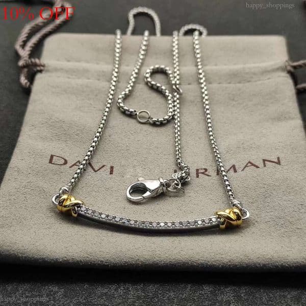 2026 New DY Classical Style Pendant Necklace Temperament Exquisite Diamond Elegant Delicate Jewelry Suitable for Any Occasion, Both Men and Women Can Wear