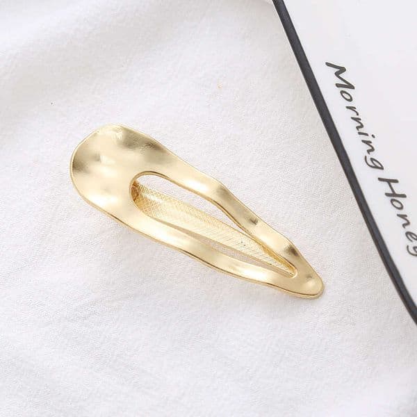 Korean-style simple matte gold candy-colored duckbill women's side new model bangs clips, hair accessories wholesale