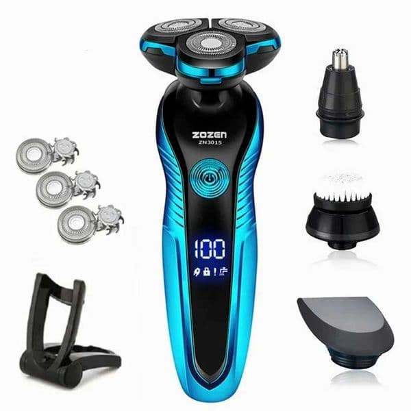 Mens Electric Shaver Rechargeable Electric Razor Hair Clipper Cutting Shaving Machine for Men Beard Trimmer Wet-Dry Dual UseT260421