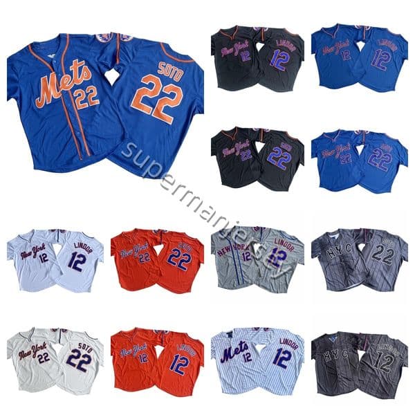 2026 Mets basebball Jersey Brandon Nimmo Francisco Lindor Juan Soto Mark Vientos Pete Alonso Starling Marte Bo Bichette 19