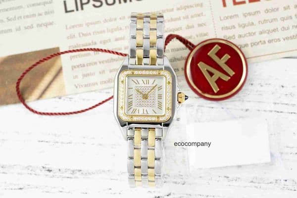 Top quality panthere watch womens watch mens watch super clone watch luxury designer watch top quartz movement sapphire glass 316L steel strap 22mm with box 363S