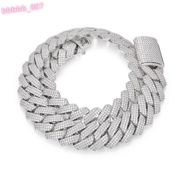 25MM/18MM Big Cuban Link Chain for Men Thick Iced Out Chain 18K Gold Plated Cuban Necklace Gold/Silver Iced Out Diamond Miami