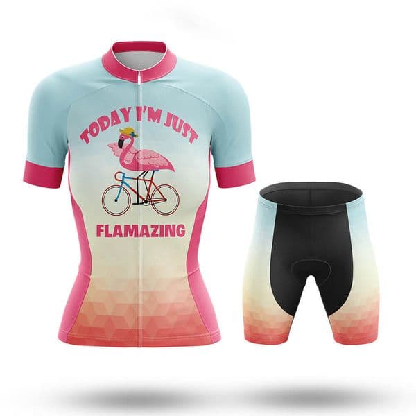 2026 Women Flamazing Cycling Team Jersey Bike Shorts Bib Set Ropa Ciclismo WomenS MTB Shirt Summer Pro Bicycling Maillot Bottom Clothing