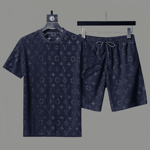 Luxury Designer Mens Tracksuit Summer Fashion Male Sets Letters Print Short Sleeve Tees Suit High end Quality 15 Color T Shirts Tops and Shorts 2 Piece Set Men Clothing