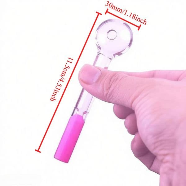 Newest Design 11.5cm MIni colorful hookah Design Glass Oil Burner Pipe Thick heady Tube smoking Hand Tobacco Dry herb cigarette filter pipe