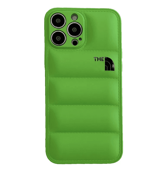 quilted puffer style shockproof phone case for iphone soft tpu protective cover trendy streetwear case for men women