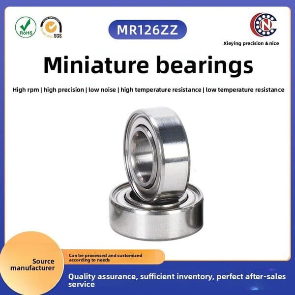 Directly supplied by the manufacturer, flange MR126ZZ, micro rim bearing, special bearing for printers