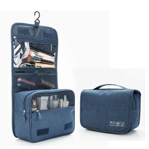 Wholesale Travel Portable Makeup Bag, Business Trip Skincare Storage Bag, Hanging Toiletry Bag with Handle, Waterproof Dry Wet Separation Cosmetic Organizer