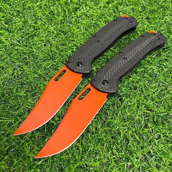 New BM 15535 Knife Carbon Fiber Handle Hunting Folding Knife BENCH CPM154 Blade EDC Self Defense Pocket Multiool Knives Gitf for Men