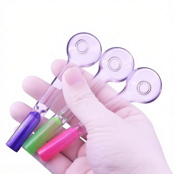 Wholesale Newest 11.5cm MIni colorful hookah Design Glass Oil Burner Pipe Thick heady Tube smoking Hand Tobacco Dry herb cigarette filter pipe