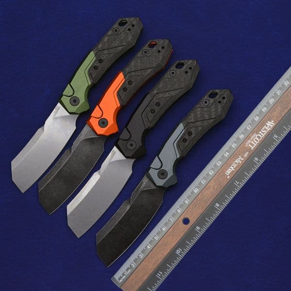 New ks 7850 Outdoor Pocketknife Blackwash D2 Blade Hunting Folding Knife Combat Survival Tools Hard Cutting Tools EDC Men's Gift