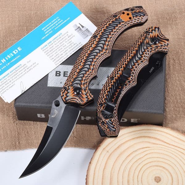 BM Mini Bedlam 865 Tactical Folding Claw Knife D2 Blade G10 Handle Portable Outdoor Utility Knife with Hunting Function knives