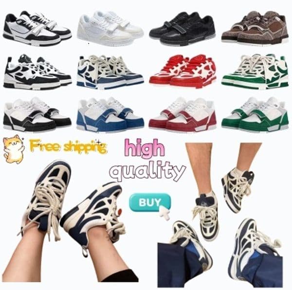 Designer men women skate shoes luxury lvs casual chaussures platform sneakers runner outdoor trainers designer running shoes for mens womens casual shoe size36-45