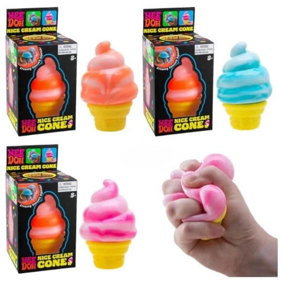 IN stock NeeDoh Ice cream Squeeze Toy Squish Stress Relief for Kids Adults Gift Decompression Toy Fidget Toys