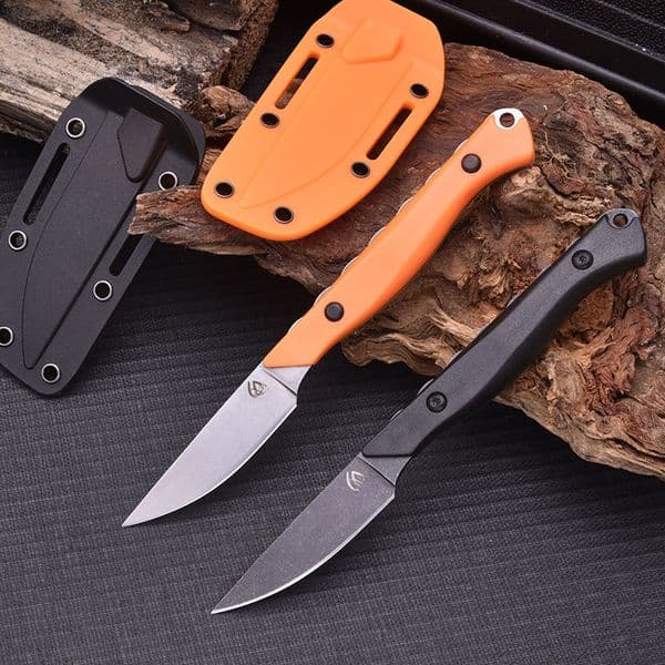 New BM 15700 Flyway Fixed Blade Stonewashed Hunting Knife with Nylon Fiber Handle and Sheath. Outdoor Camping Tactical Survival Tool