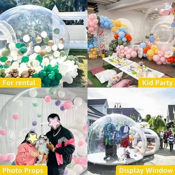 Free delivery Outdoor activities big clear bubble house Christmas inflatable snow globe camping tent for sale
