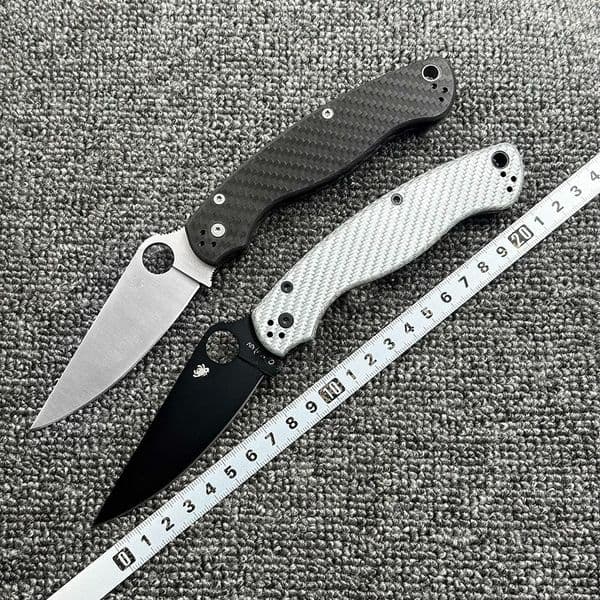 C36 Carbon Fiber Handle Folding Outdoor Camping Wilderness Survival High Hardness Pocket Tool Knife