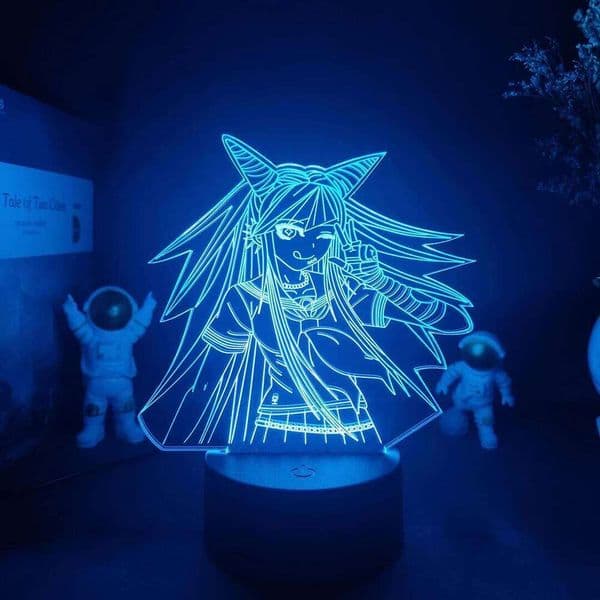 LED Anime Ibuki Mioda Figure Luminous anime panel Acrylic Laser Engraved Nightlight Manga Space Decoration Streaming Backlight