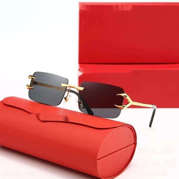 Free Shipping Luxury UV400 Protection Rivet Decoration For Women Men Smoky Gray Lens Gold Tone Metal Frame Designer Sunglasses BJ321