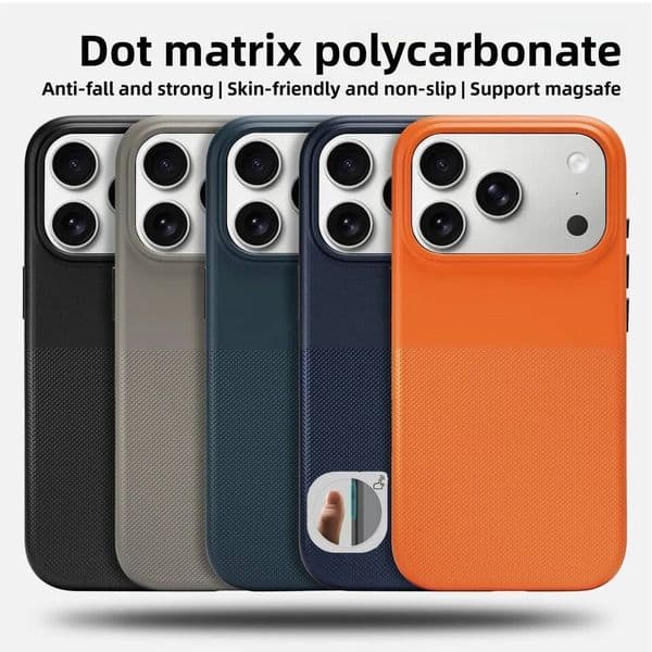 Bare-feel Dot Pattern Magnetic Anti-Drop Phone Case IPhone 17 Pro Max For Magsafe with Camera Control Button Protect Cover