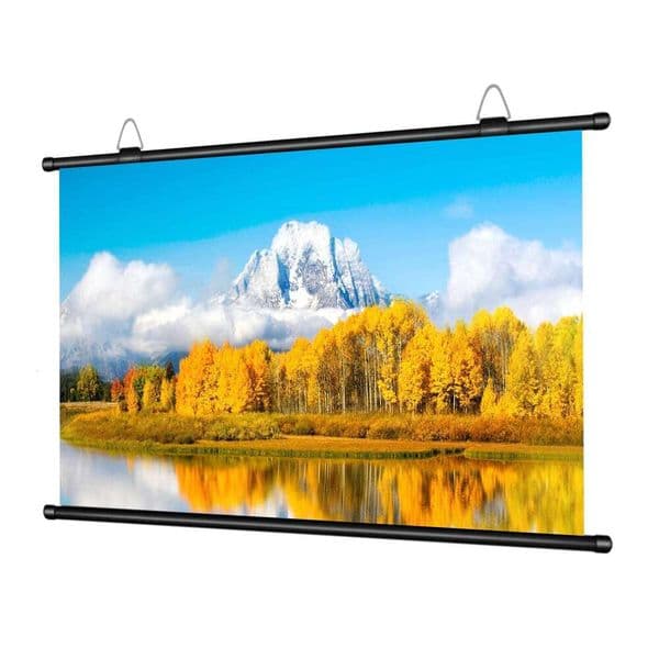 XIAOHUI Anti-light Thick HD Projector 16:9 No-hole Wall-mounted Home Projection Screen 60/72/84/92/100/110/120/133inch 26L0424 2026World Cup Football Match