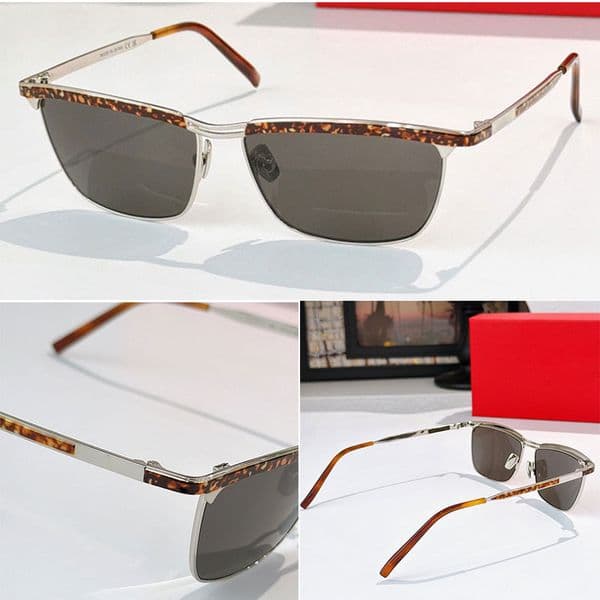 Light Luxury Lady Designer JOE Sunglasses SL795JOE Light Luxury Miss Style Glasses With Metal Thin Frame Nylon Lenses With Double Bridges Inlaid Top Bar UV400