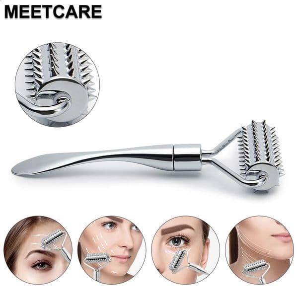 Face Roller Massage Zinc Alloy Neck Spatula Roller Massager to Improve Fine Line Shrink Pores Skin Care 260424