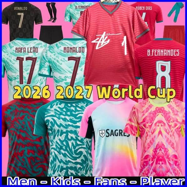 portugal jersey 2026 worldcup soccer jerseys maillot camisa de futebol football shirt Kids kit women RoNalDo Signed