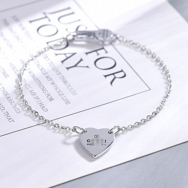 Designer Jewelry gg bracelet Double G heart-shaped bracelet fashionable for men and women couples