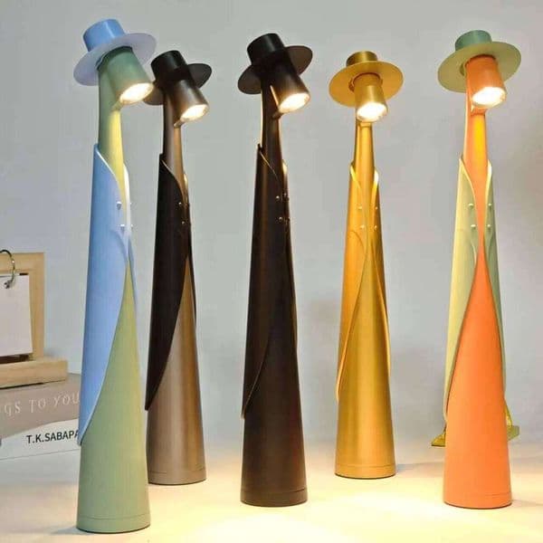 LED Table USB Rechargeable Atmosphere Bedroom Bedside Top Touch Dimming Study Light Night Portable Desk Lamp