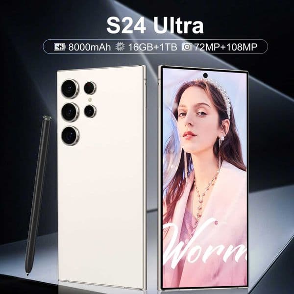 5G Phone S24 Ultra 161T Large Screen 73inch Android Perforated R251206