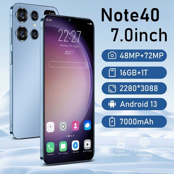 New Phone Note40 Smartphone 70 Inch 216G Android Phone R251206O0PR