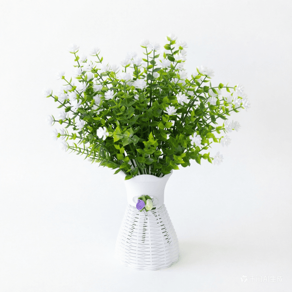 Realistic Fake Flowers - Assorted Colors of Ginkgo and Rose Bushes