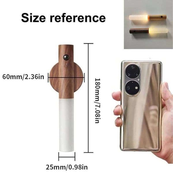 Wireless LED Motion Sensor Wall Lamp Night Warm White USB Rechargeable Portable Stairway Light for Bedroom Stair wardrobe