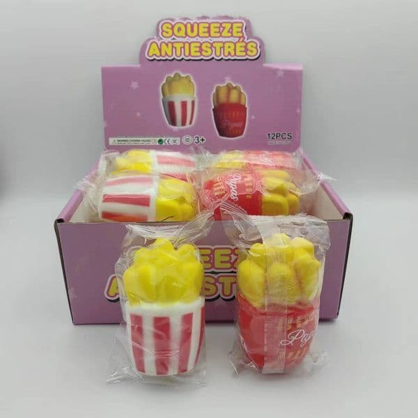 TPR Stress Relief Toys Release Decompression Squeezing Simulation Coke French fries Hamburgers Slow Rebound Birthday Gift